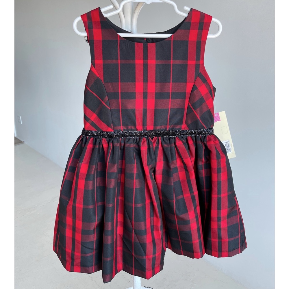 Cherokee Red & Black Plaid Dress with tags